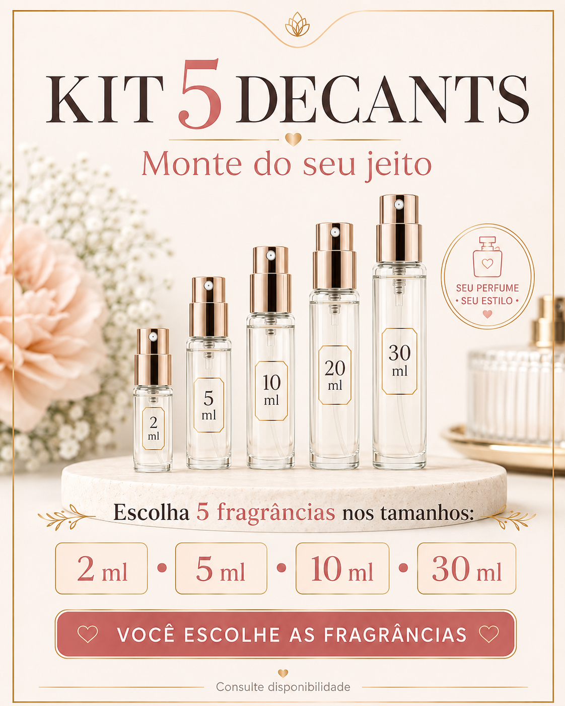 KIT 5 DECANTES