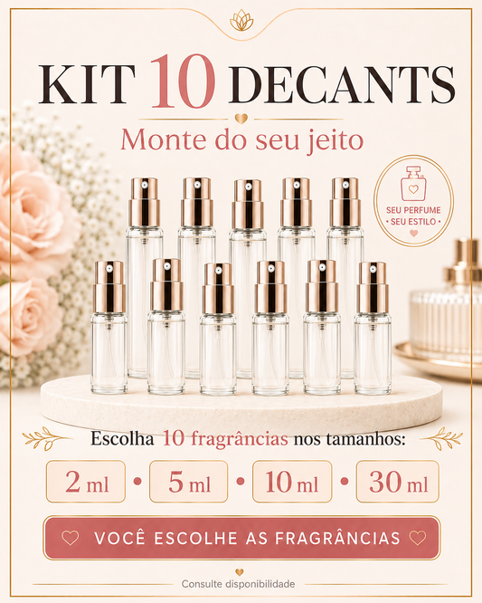 KIT 10 DECANTES