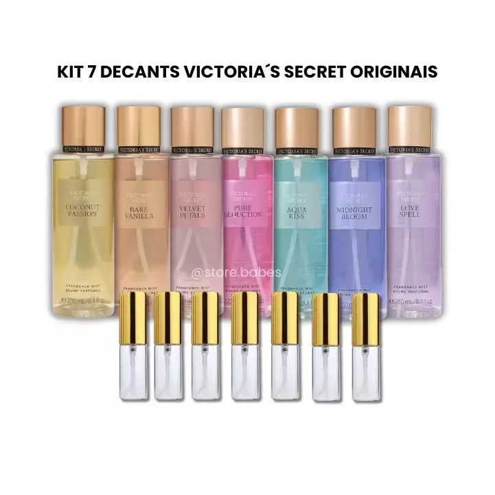 Kit 7 Decants Victoria's Secret Original — 5ml cada